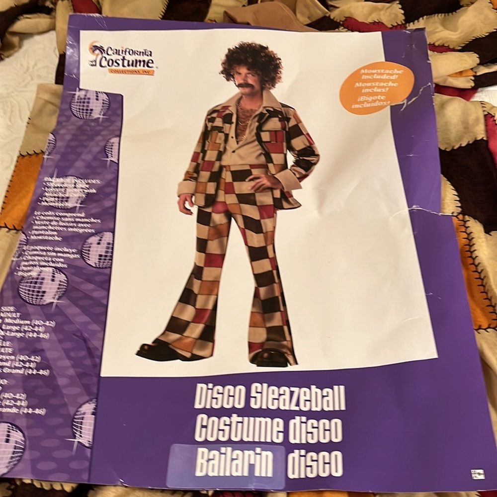 NWT men’s Halloween Disco costume size large